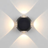 4 Way round Modern Wall Light 4W Waterproof