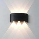 2 Way (3+3) Oval Modern Wall Light 6W Waterproof