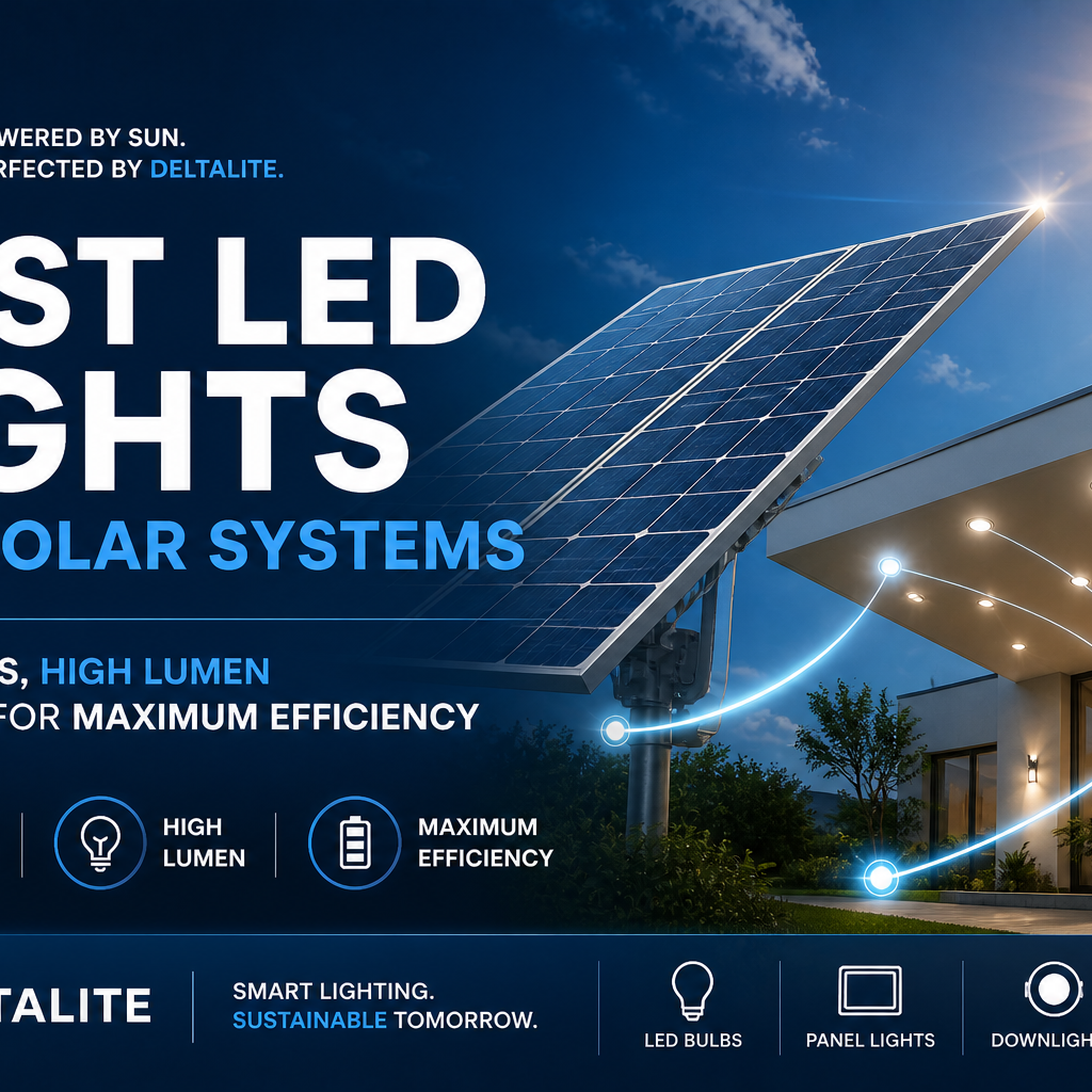 Which LED Lights Are Best for Solar Systems? – Deltalite LED Lights