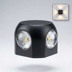 4 Way round Modern Wall Light 4W Waterproof