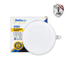 24 W LED Frameless Ceiling Panel Light Adjustable 2-6"