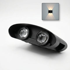2 Way (2+2) Oval Modern Wall Light 4W Waterproof