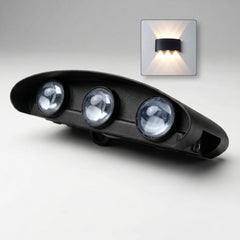 2 Way (3+3) Oval Modern Wall Light 6W Waterproof