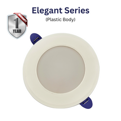 7W Elegant Series LED Downlight Pack of 6 (Plastic Body)