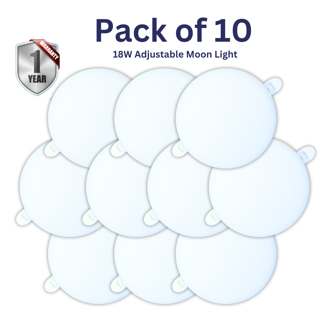 Dlite Econo 18W Led Moon Light Pack of 10 (Adjustable)