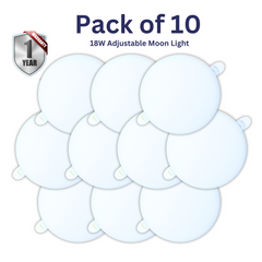 Dlite Econo 18 Watt Moon Light Pack of 10 (Adjustable)