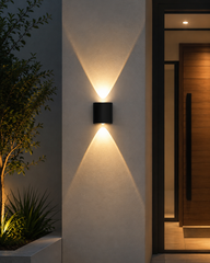 2 Way (1+1) Oval Modern Wall Light  2W Waterproof
