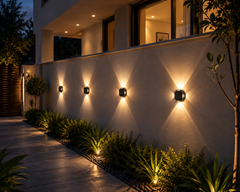 4 Way round Modern Wall Light 4W Waterproof