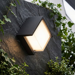Delta Bulkhead Halfcut Square Wall Light-Waterproof