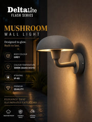 Delta Mushroom Wall Light - Waterproof