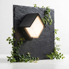 Delta Bulkhead Halfcut Square Wall Light-Waterproof