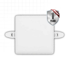12W Square LED Frameless Ceiling Panel Light – 3.5-Inch Adjustable
