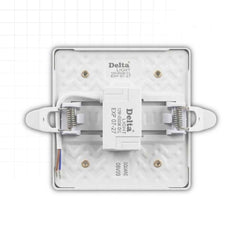 12W Square LED Frameless Ceiling Panel Light – 3.5-Inch Adjustable