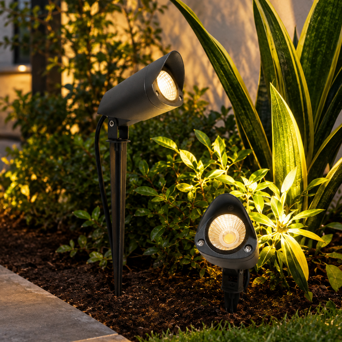 Delta 7W Trio Spike Light - Waterproof