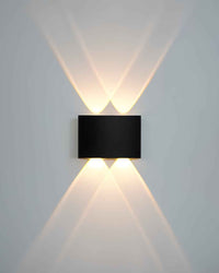 2 Way (2+2) Oval Modern Wall Light 4W Waterproof