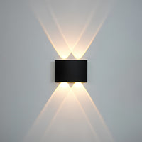 2 Way (2+2) Oval Modern Wall Light 4W Waterproof