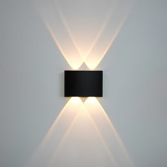 2 Way (2+2) Oval Modern Wall Light 4W Waterproof