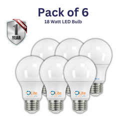 DLite Econo 18 W LED Bulbs Pack of 6