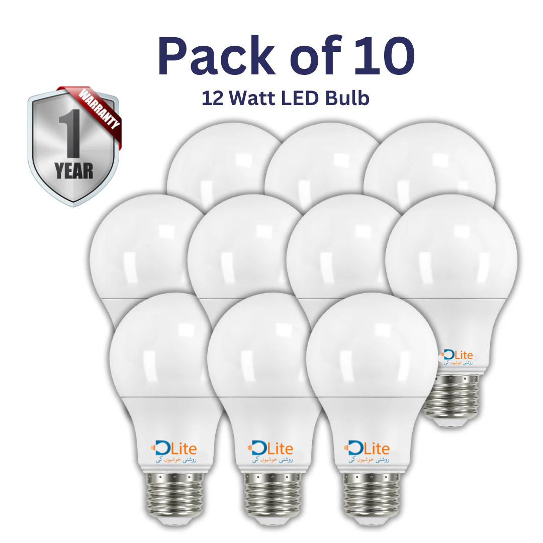 DLite Econo 12 W LED Bulbs Pack of 10 eMela Pakistan