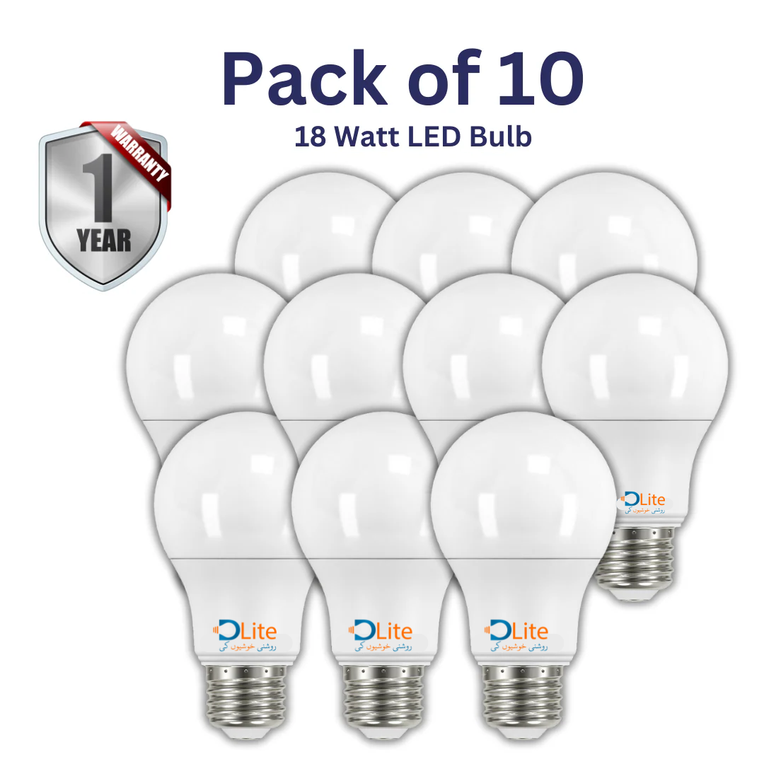 DLite Econo 18 W LED Bulbs Pack of 10 eMela Pakistan